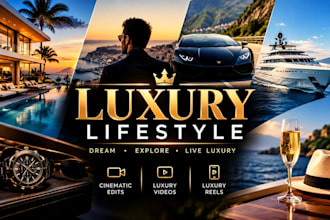 create luxury lifestyle videos, cinematic edits, and luxury reels