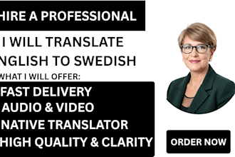 translate english books and ebooks into swedish