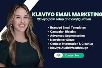 create klaviyo email flows, klaviyo email templates and automation
