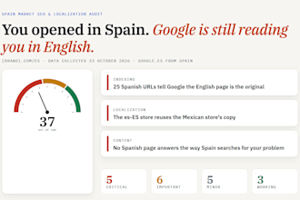 audit your spanish website for spain SEO and localization