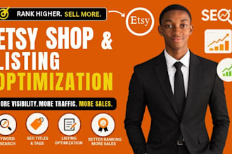optimize etsy product listings with SEO titles tags and descriptions