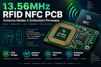 design 13 56mhz rfid nfc pcb antenna nodes and embedded firmware