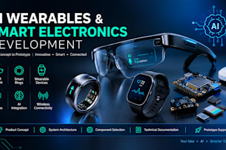 design ai wearable electronics, smart glasses, smart rings and iot device