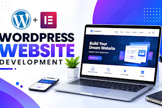 design a professional wordpress website using elementor