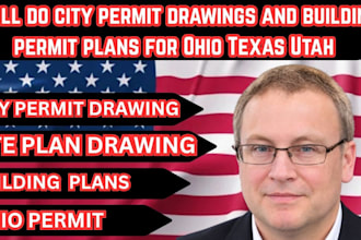 do city permit drawings and building permit plans for ohio texas utah