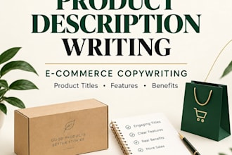 write product descriptions for stores