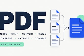 combine, merge, split, convert, resize, compress, and extract pages from PDF