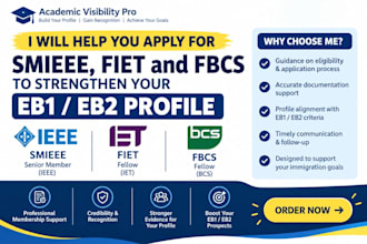 help you apply for smieee fiet fbcs to strengthen eb1 eb2 niw profile