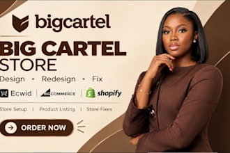 design big cartel website fix ecwid, bigcommerce shopify store big cartel