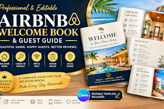 do airbnb welcome book design and vacation rental guidebook