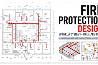 design fire sprinkler systems, fire alarm plans and hydraulic calculations