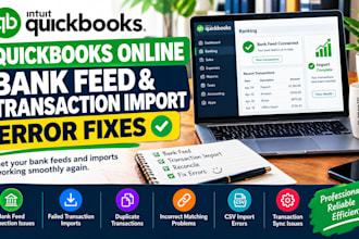 fix quickbooks online bank feed and transaction import errors