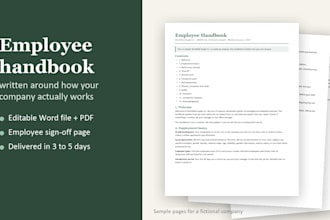write your employee handbook and HR policies