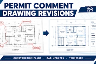 update tennessee construction drawings based on permit review comments
