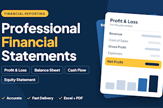 prepare financial statements, profit and loss, income statement