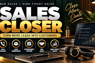 be your sales closer sales representatives b2b sales leads appointment setter