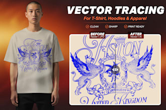 vectorize and prepare apparel graphics for printing