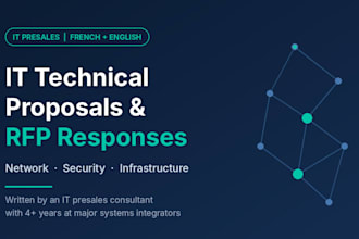 write your IT technical proposal, rfp response