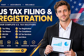 do US tax filing, state income tax return, and federal tax registration