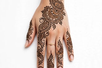 design bridal henna art