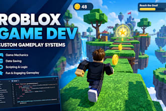 develop your roblox game with custom gameplay systems and scripting