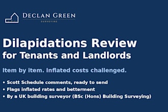 review your schedule of dilapidations and challenge inflated costs
