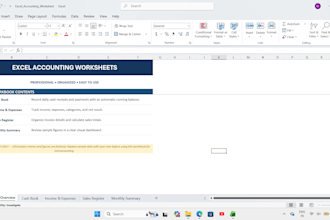 income and expense trackers data entry