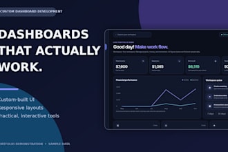 design a custom interactive dashboard for your business