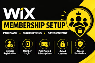 set up wix paid membership, subscriptions and gated content
