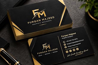 design professional and modern business cards