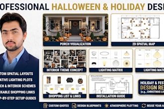 do halloween home exterior interior decoration, outdoor lighting, porch design