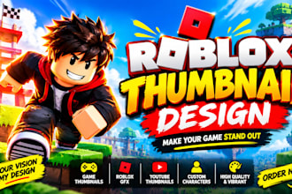 roblox icon, roblox game youtube thumbnail and roblox gfx
