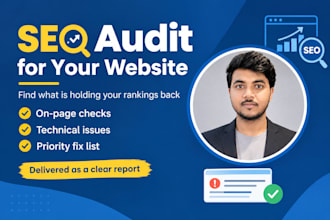 audit your website for on page and technical SEO issues