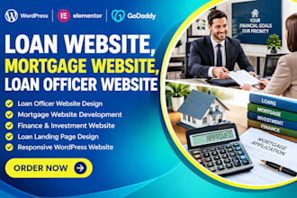 build  loan website, mortgage website, finance website, loan officer website