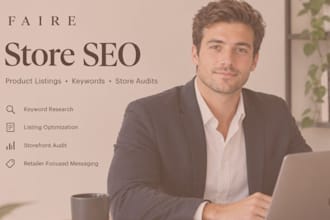 do insane faire store SEO and faire product listing