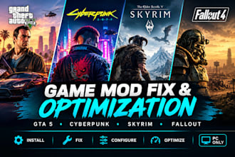 install fix and optimize gta 5 cyberpunk 2077 skyrim fallout 4 mods xenbar