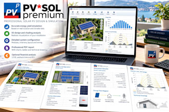 design your solar pv system with pvsol simulation and energy report