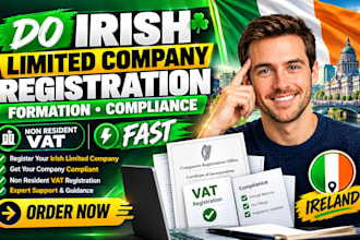 do irish limited company registration formation compliance non resident vat fast