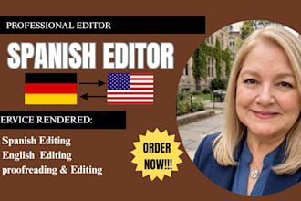 be your spanish editor, proofreader for fiction and non fiction