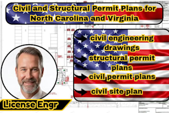 create civil and structural permit plans for north carolina and virginia