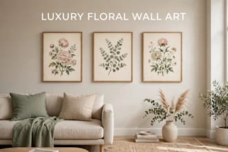 design aesthetic floral motivational poster and wallpaper