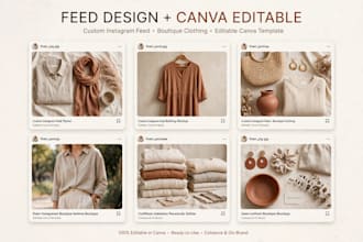 create aesthetic instagram posts, stories, and feed design