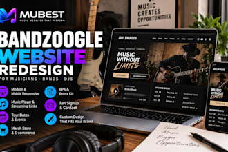 redesign your bandzoogle website for musicians and bands
