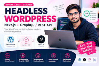 build a headless wordpress website using nextjs and graphql API