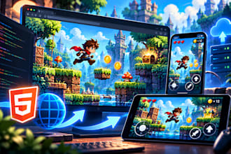 build HTML5 browser games phaser js mini games and playable ads