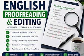 proofread and book editing