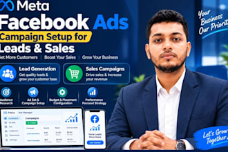 set up facebook ads campaigns for leads and sales