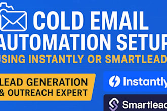 set up a cold email marketing system using instantly or smartlead