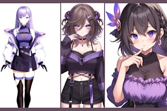 design rig live 2d model live 2d vtuber model vtuber avater anime vtube studio