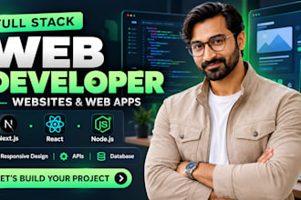 develop a full stack website with a custom admin panel